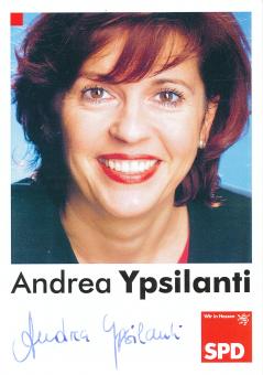 Andrea Ypsilanti  Politik  Autogrammkarte original signiert 