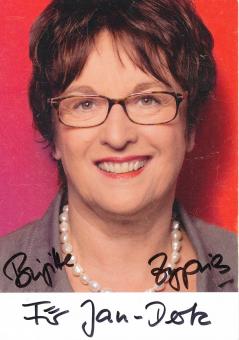 Brigitte Zypries  Politik  Autogrammkarte original signiert 