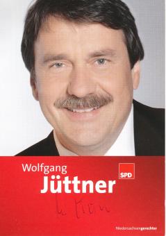 Wolfgang Jüttner  Politik  Autogrammkarte original signiert 