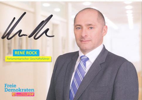 Rene Rock  Politik  Autogrammkarte original signiert 