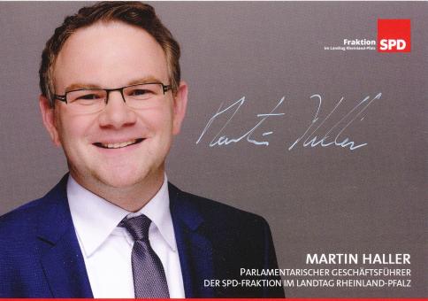 Martin Haller  Politik  Autogrammkarte original signiert 