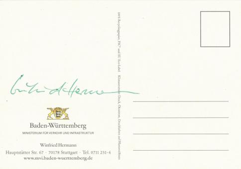 Winfried Hermann  Politik  Autogrammkarte original signiert 