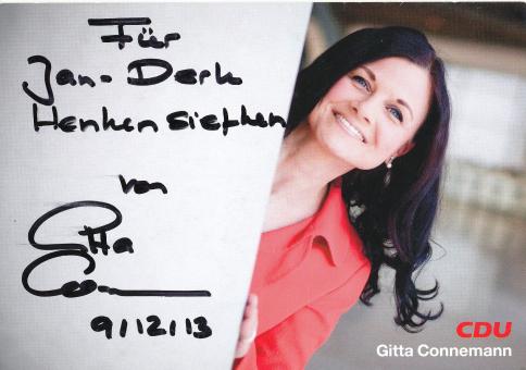 Gitta Connemann  Politik  Autogrammkarte original signiert 