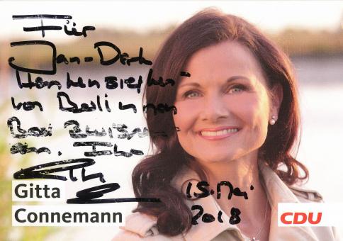 Gitta Connemann  Politik  Autogrammkarte original signiert 
