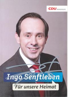 Ingo Senftleben  Politik  Autogrammkarte original signiert 