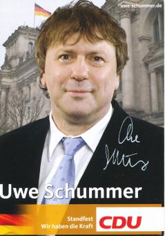 Uwe Schummer  Politik  Autogrammkarte original signiert 