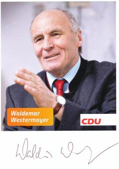 Waldemar Westermayer  Politik  Autogrammkarte original signiert 