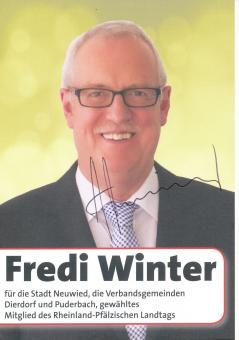 Fredi Winter  Politik  Autogrammkarte original signiert 