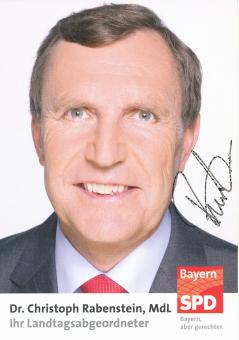 Christoph Rabenstein  Politik  Autogrammkarte original signiert 