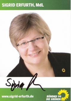 Sigrid Erfurth  Politik  Autogrammkarte original signiert 