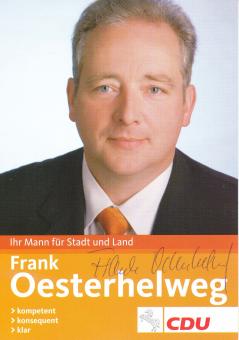 Frank Oesterhelweg  Politik  Autogrammkarte original signiert 