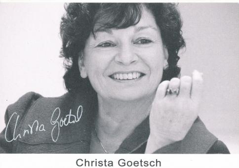 Christa Goetsch  Politik  Autogrammkarte original signiert 