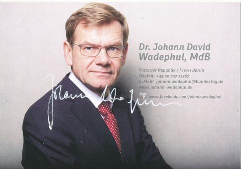 Dr. Johann David  Politik  Autogrammkarte original signiert 