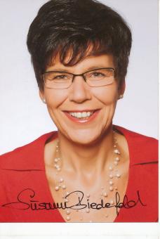Susanne Biedefeld  Politik Autogramm Foto original signiert 