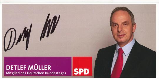 Detlef Müller  Politik  Autogrammkarte original signiert 