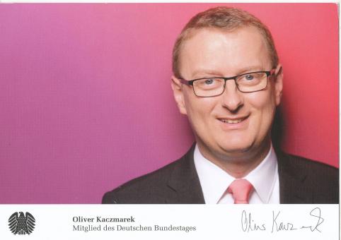 Oliver Kaczmarek  Politik  Autogrammkarte Druck signiert 