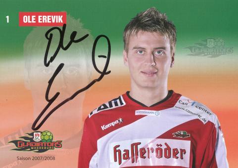 Ole Erevik  2007/2008  SC Magdeburg Handball Autogrammkarte original signiert 