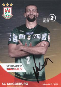 Zeljko Musa  2017/2018   SC Magdeburg Handball Autogrammkarte original signiert 