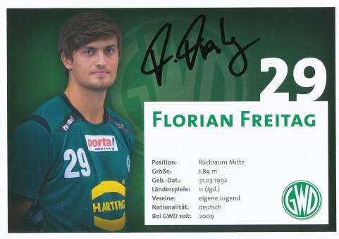 Florian Freitag  GWD Minden Handball Autogrammkarte original signiert 