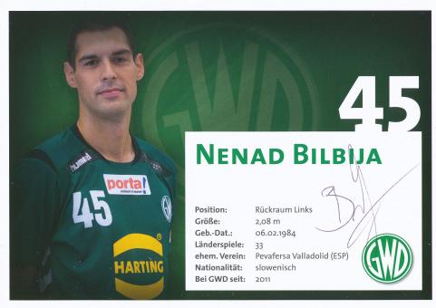Nenad Bilbija  GWD Minden Handball Autogrammkarte original signiert 