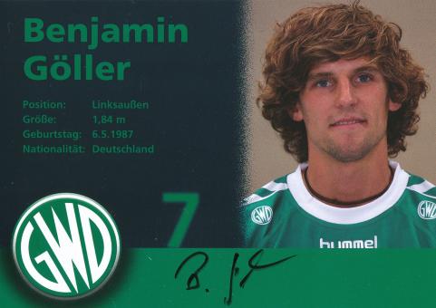 Benjamin Göller  GWD Minden Handball Autogrammkarte original signiert 