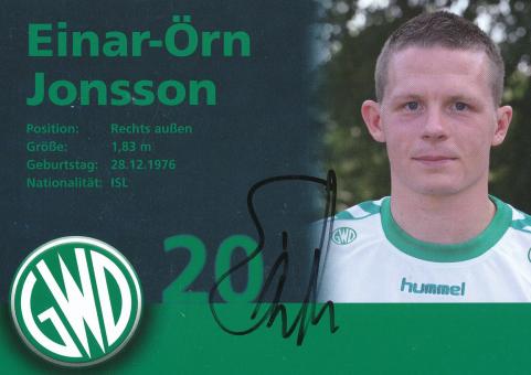 Einar Örn Jonsson  GWD Minden Handball Autogrammkarte original signiert 