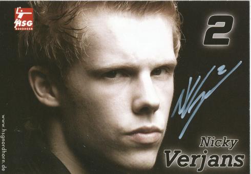 Nicky Verjans  2006/2007  HSG Nordhorn  Handball Autogrammkarte original signiert 