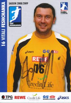 Vitali Feshchanka  2008/2009 TSV Dormagen  Handball Autogrammkarte original signiert 