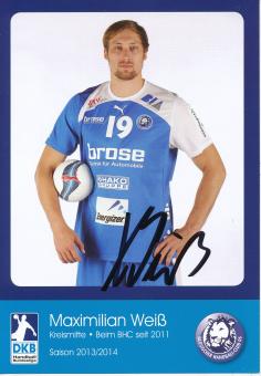 Maximilian Weiß  2013/2014  Bergischer HC  Handball Autogrammkarte original signiert 