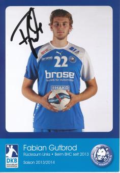 Fabian Gutbrod  2013/2014  Bergischer HC  Handball Autogrammkarte original signiert 