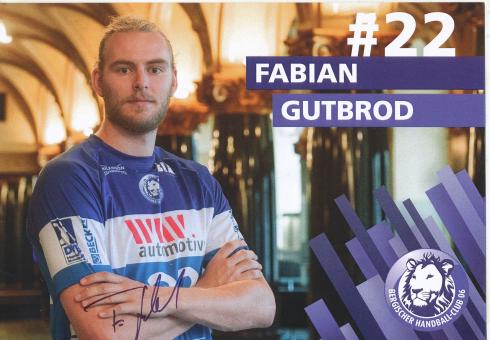 Fabian Gutbrod  Bergischer HC  Handball Autogrammkarte original signiert 