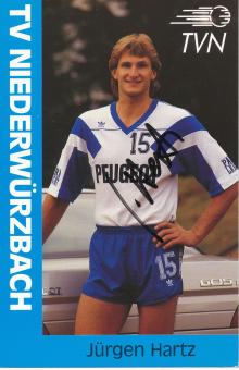 Jürgen Hartz  TV Niederwürzbach  Handball Autogrammkarte original signiert 