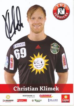 Christian Klimek  TUS Lübbecke  Handball Autogrammkarte original signiert 