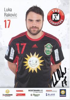 Luka Rakovic  TUS Lübbecke  Handball Autogrammkarte original signiert 