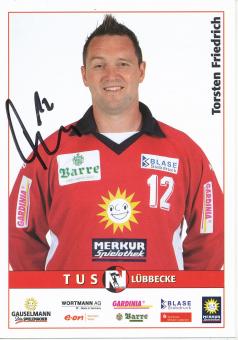 Torsten Friedrich  TUS Lübbecke  Handball Autogrammkarte original signiert 