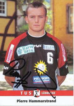 Pierre Hammarstrand  TUS Lübbecke  Handball Autogrammkarte original signiert 
