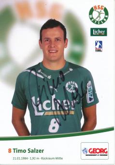Timo Salzer  HSG Wetzlar  Handball Autogrammkarte original signiert 