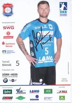 Tomáš Sklenak  TV Hüttenberg 2017/2018 Handball Autogrammkarte original signiert 