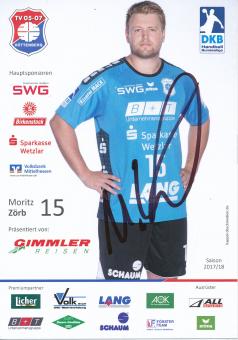 Moritz Zörb TV Hüttenberg 2017/2018 Handball Autogrammkarte original signiert 