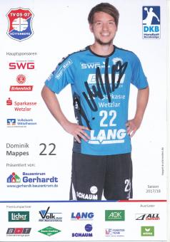 Dominik Mappes  TV Hüttenberg 2017/2018 Handball Autogrammkarte original signiert 