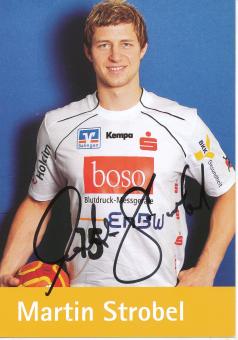 Martin Strobel   HBW Balingen Weilstetten  Handball Autogrammkarte original signiert 