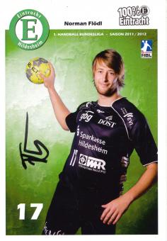 Normann Flödl  2011/2012  TSV Eintracht Hildesheim  Handball Autogrammkarte original signiert 