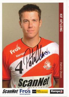 Patrick Olsson  KIF Kölding  Handball Autogrammkarte original signiert 