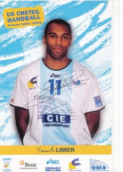 Yannick Limer  2002/2003  US Creteil  Handball Autogrammkarte original signiert 