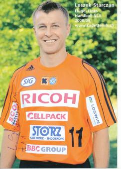 Leszek Starczan Kadetten Schaffhausen  Handball Autogrammkarte original signiert 