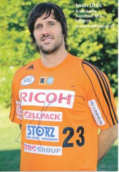Iwan Ursic  Kadetten Schaffhausen  Handball Autogrammkarte original signiert 
