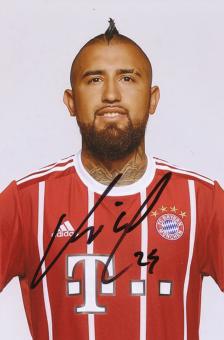 Arturo Vidal  FC Bayern München  Fußball Autogramm Foto original signiert 