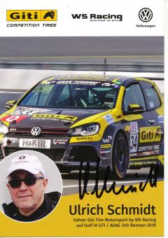 Ulrich Schmidt  VW Auto Motorsport Autogrammkarte original signiert 