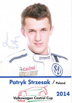 Patryk Strzesak  VW Auto Motorsport Autogrammkarte original signiert 