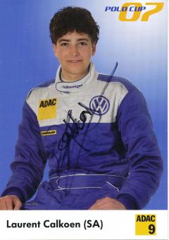Laurent Calkoen  VW Auto Motorsport Autogrammkarte original signiert 